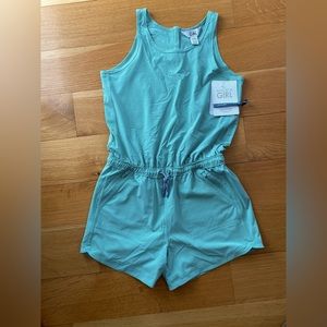 NWT Athleta Girl On The Go Romper Raleigh mint green size XL/14